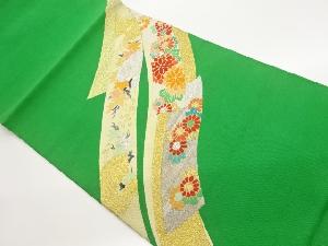 本綴れ鬘帯に花々・葉模様織出し名古屋帯